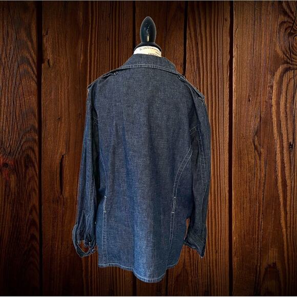 90's D.F.A. New York denim blazer jacket - Picture 3 of 9